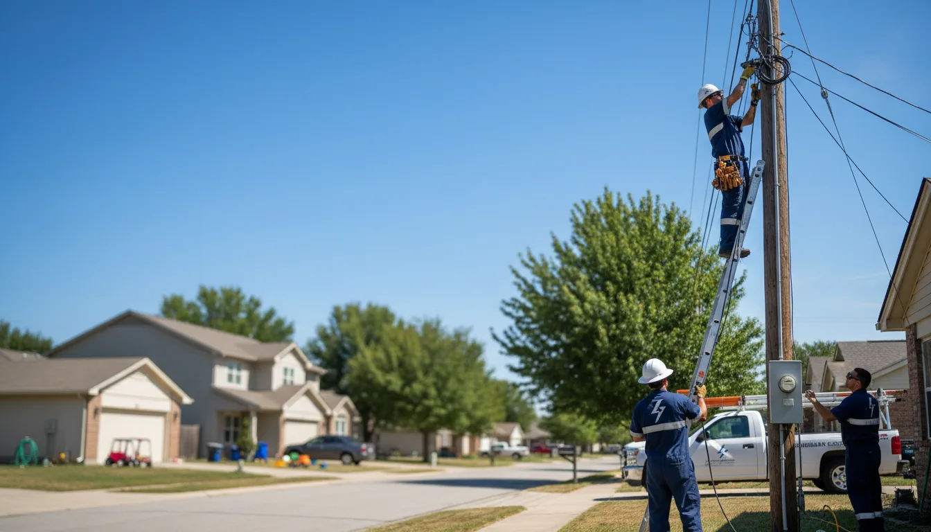 Residential electrician providing installation services in Arlington, OH